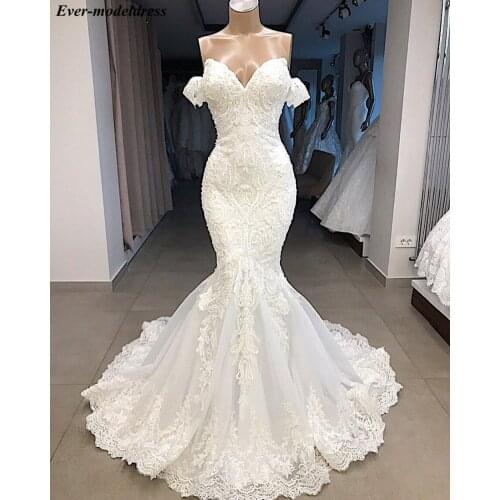 Luxury Wedding Dresses Mermaid With Detachable Sleeves Lace Appliques Sweetheart Zipper Back Modest Bridal Gowns Robe De Mariee