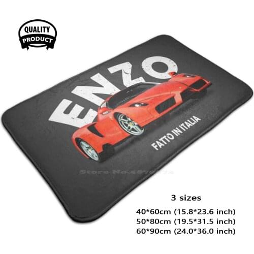 Enzo Comfortable Door Mat Rug Carpet Foot Pad Car Cars Supercar Sports Car Italian Transport Transportation Enzo
