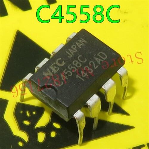 1pcs/lot UPC4558C C4558C C4558 KIA4558P DIP-8 In Stock HIGH PERFORMANCE DUAL OPERATIONAL AMPLIFIER