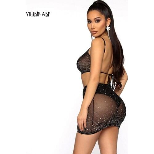 YILIHAN 2021 Black Temptation Drilling Taste Erotic Underwear Fishnet Transparent Sexy Stockings Porn Lingerie Tights Pantyhose