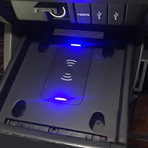 Car QI wireless charger for Honda Elysion Odyssey 2015 2016 2017 2018 15w fast charging plate mobile phone holder accessories