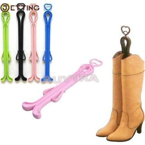Women Boot Rack with Two Sides Clip Plastics High Top Boot Shaper Stretcher Shoes Hanger shoe holder Organizer Storage Longe35cm