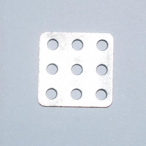 10/100pcs 15x15mm Porous square iron/DIY toy part/technology model accessories/baby toys for children/toy car accessories