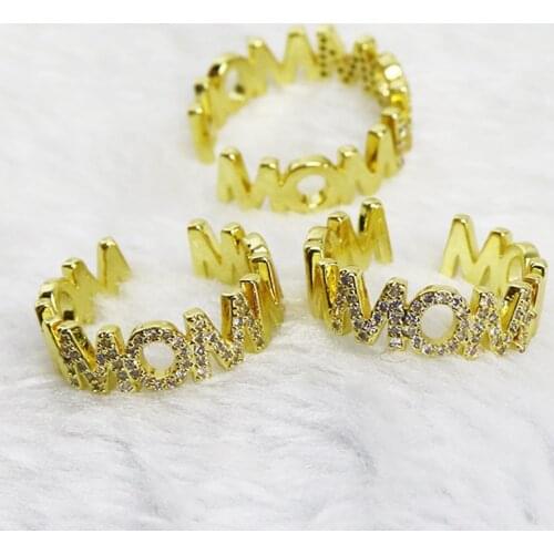 10Pcs Mom Style rings Adjustable Gold color style ring Metal rings accessories jewelrys for women Rings jewelry ring 8416