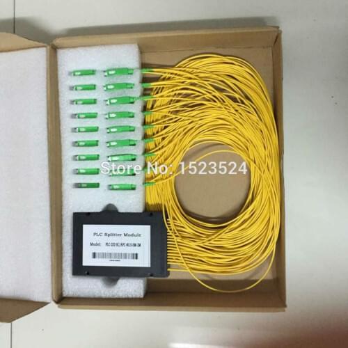 2.0mm 1.5M ABS Box 2x32 SC/APC Connector 2:32 SC APC Fiber Optical ABS Box PLC Splitter Module