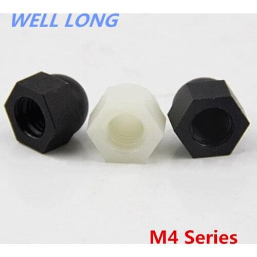 25pcs/lot M4 Nylon Nuts Acorn Nuts Plastic Nuts Decorative Nuts