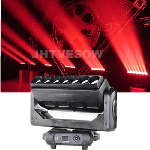 7X40W RGBW 4IN1 LED Pixel Bar Moving Head Light ZOOM Wash Moving Head For Christmas Decorations Home Party Stage Light
