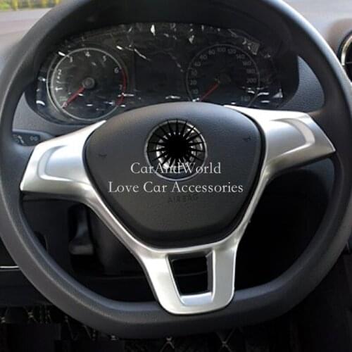 Accessories For Volkswagon VW Tiguan 2017-2020 Steering Wheel Switch Button Frame Sequins Cover Trims Low Model Car Decoration