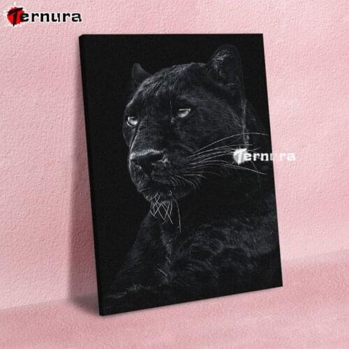 5D Diy diamond painting Cross Stitch Wild animals cool black leopard Draw full square drill embroidery rhinestone diamond mosaic