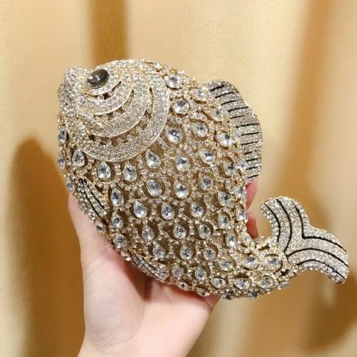DAIWEI New design clutch evening bags brand designer women purse soiree pochette Rhinestones crystal party clutch bags