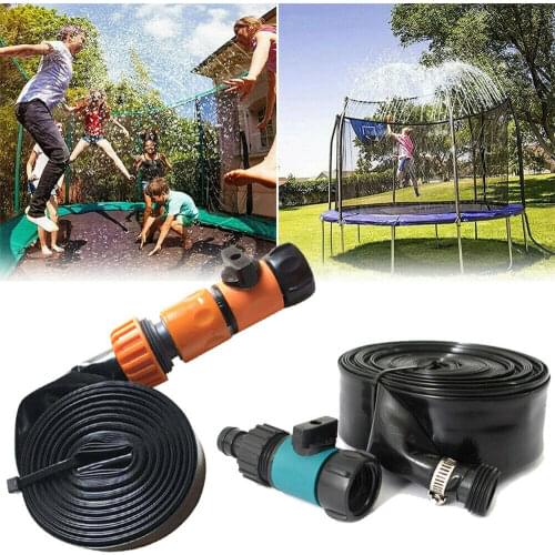 Childrens Trampoline Cooling Sprinkler Pipe Trampoline Micro Spray Belt Durable Safe Garden Irrigation Supplies Devicewaterpark