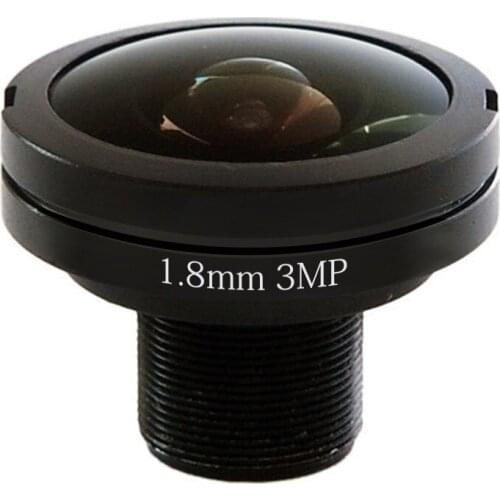 3MP Fixed 1.8mm HD CCTV Fisheye Lens M12 For IP Camera