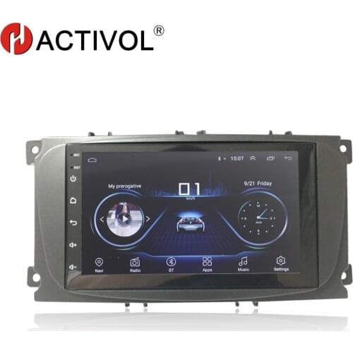 Hactivol 2 din car accessories car radio stereo for Ford Focus 2 mondeo Kuga C max 2007-2011 car dvd player gps navi car sticker