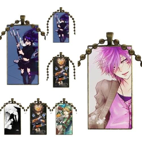 Katekyo Hitman Reborn Cartoon Glass Pendant Galaxy Pendant Necklace Women Bronze Plated Necklaces Jewelry For Women Wedding Gift