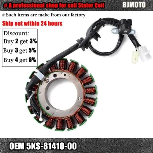 Stator Coil For Yamaha XVS1100AT XVS1100 V-Star Classic Silverado Drag Star Custom 5KS-81410-02 5KS-81410-01 5KS-81410-00
