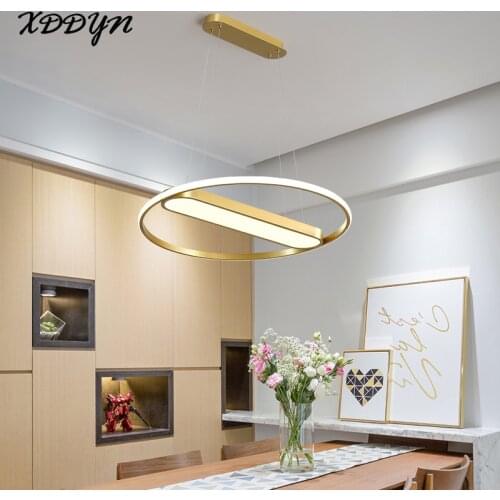 Creative Led Hanging Pendant Light For Living room Dining room Bedroom Kitchen Home Decorate Pendant Lamp Acrylic Gold Fixtures