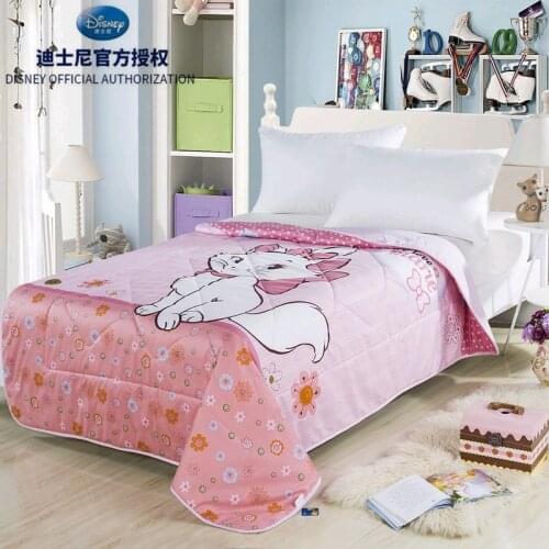 Disney Mary Cat Sweet Girl Summer Fan Quilt Air Conditioners Blanket Quilt Bedspread Child Bedroom Decoration Home Textile