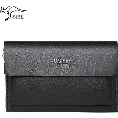 Men Coded Lock Day Clutch Anti-theft Business Handbag New Design Male Big Capacity Long Wallet Phone Case iPad Mini Bag Man