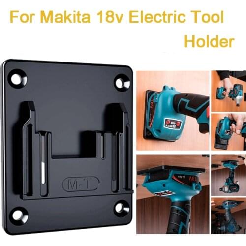 Oein Electric Tool Holder Wall Mount Power Machine Storage Rack for Makita 14.4-18V LXT Electric Drill Power Tool Base Buckle