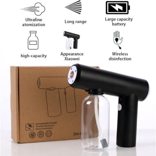 New Electric Sanitizer Sprayer Spray Guns 250ML Blue Light Nano Steam Spray Gun Home Disinfection Machine Humidifier Atomizer