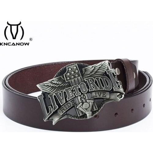 New Arrivel Genuine Leather Belt For Men Motor Buckle Work Of Designer Art Belts Men High Quality Luxury Brand Ceinture Homme