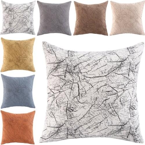 Solid color flannel embossing Cushion Cover Pillowcase Solid Color Pillow Case Cojines Decor Sofa Throw Pillows Room Pillow Cove