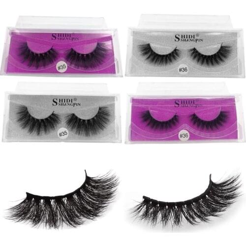 A Pair Eyelashes 3D Mink Lashes Handmade Fluffy Dramatic Lashes Cruelty Free False Eyelashes Makeup Eye Lashe Beauty Cosmetic