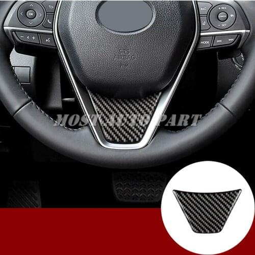 Carbon Fiber Window B Pillars Posts Trim Cover 8pcs For Toyota Camry 2018-2019 Car accesories interior Car decoration