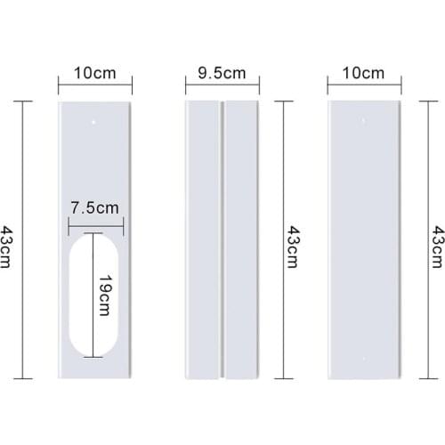 Universal Air Lock Window Seal Cloth Plate Home Airs Stop Conditioner Outlet Window Sealing Kit For Mobile Air Conditioner