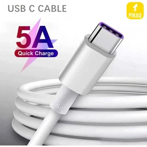 USB-C 5A Super Fast Charge Cable For SAMSUNG W21 FOLD FOLD2 FOLD3 FLIP FLIP2 FLIP3 S21 ULTRA S21 S20 S9 S8 XIAOMI MI 11 10 9 8