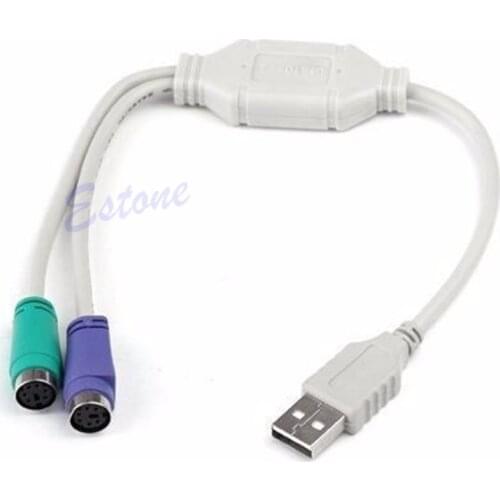 USB Male To PS/2 PS2 Female Converter Adapter Converter Cable Cord Keyboard