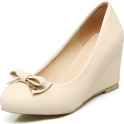 Female joker age season in 2019 new product with high slope shallow mouth single shoe size 32-43 yards