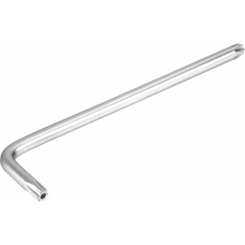 Uxcell Hot Sale 1 Pcs Long Tamper Proof Torx Star Key Bit Wrench L-Shape Nickel Plated T27