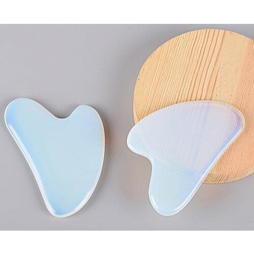 1PC Natural Opal Jade Roller Guasha Scraper For Face Gua Sha Massage Tool Set Facial Back Limb Massager