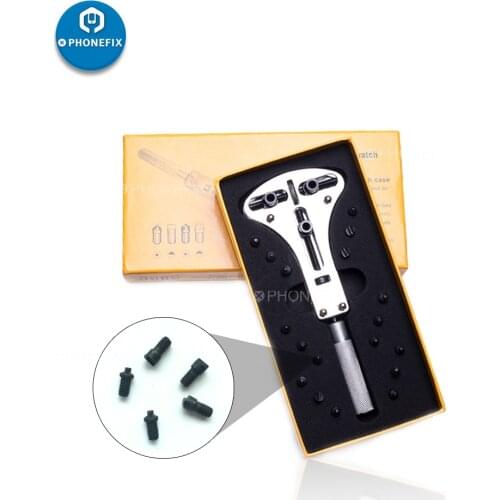 55MM Adjustable Watch Case Opener Waterproof Wrench Watch Battery Replacement Tool Kit Watch Back Case Opener Watch Repair Kit