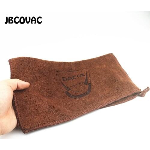 1pc 30*30CM Car Accessories For Dacia Duster Logan Sandero Lodgy Oem For Autos Wash Towel Car Cleaning Towel Car Styling Univers