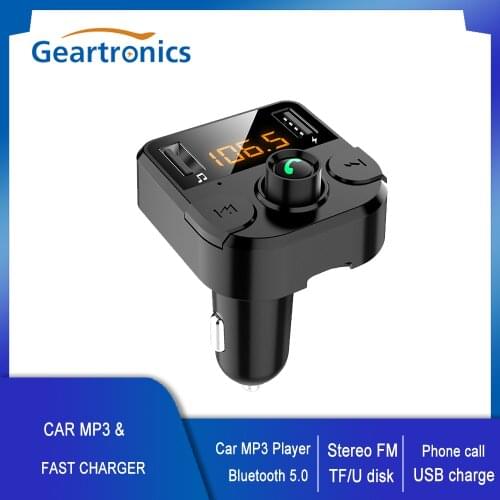 Car FM Transmitter LCD MP3 Player Wireless Bluetooth Receiving Car Kit USB 3.1A Fast Charger Hands Free Phone Call FM Modulator