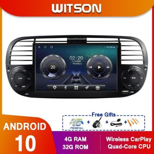7 Inch Android Car GPS Navigation DVD Multimedia Player for FIAT 500 2 Din Car Radio Stereo Autoaudio Buit In FM DPS WIFI BT
