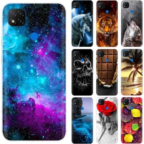 Case for Xiaomi Redmi 9C NFC Silicone Phone Back Cover Phone Cases for Redmi 9C NFC Redmi9C 9 C NFC Soft Case Funds Bumper Coque