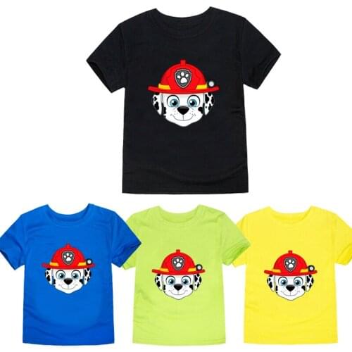 Kids Shirts T-Shirt for Childrens Children Girls Boys a Boy Shirt Child Kids Paw Patrol Kid Cotton Cartoon Tops Clothing Clothe
