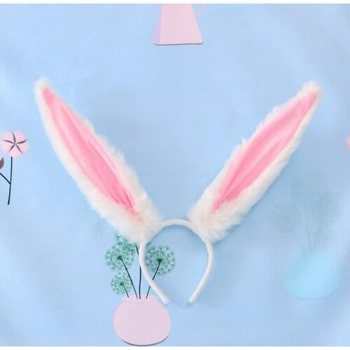 Rabbit Ear Headband Easter Adult Children Anime Bunny Ears Fancy Dress Hairband Hair Accessories Cosplay