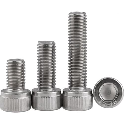 DIN912 304 stainless steel reverse thread / left thread / reverse thread / left internal hexagonal screw / bolt m4-m12 2PCS