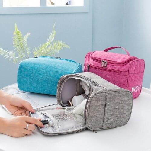 Travel Waterproof Multifunction Women Makeup Bag High Capacity Toiletries Organizer Storage Cosmetic Cases Folding Makeup Bag
