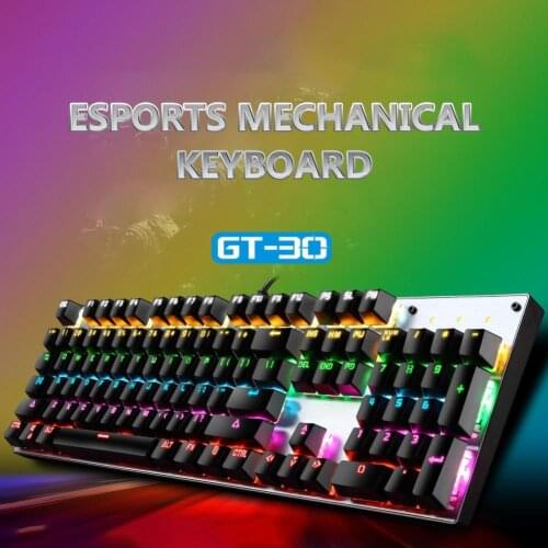 G30 87 keys USB Wired Backlit Splash-proof Mechanical Gaming Keyboard for Desktop Computer Tablet