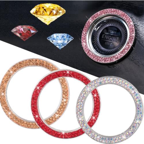 Fit for BMW E90 E92 E93 for BMW E60 E46 E39 For BMW F10 F20 Car Start Stop Circle Ring Covers Stickers Car Accesories Interior