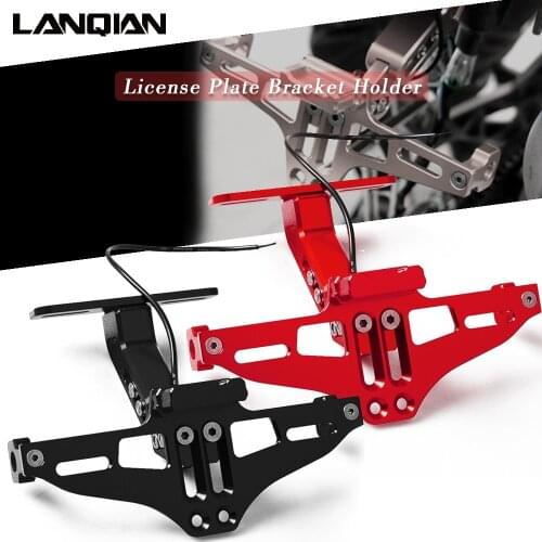 For Honda Motorcycle License Plate Bracket Holder RVF400 NC35 CBR600 CBR900 CBR900RR CBR650F CB650F CBR650R CB650R CBF1000