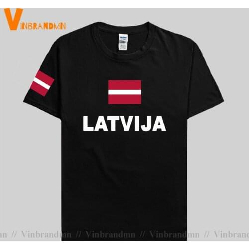 Latvia Latvija men t shirts fashion jerseys nation team 100% cotton t-shirt clothing tees country sporting flag Latvian LVA Tops