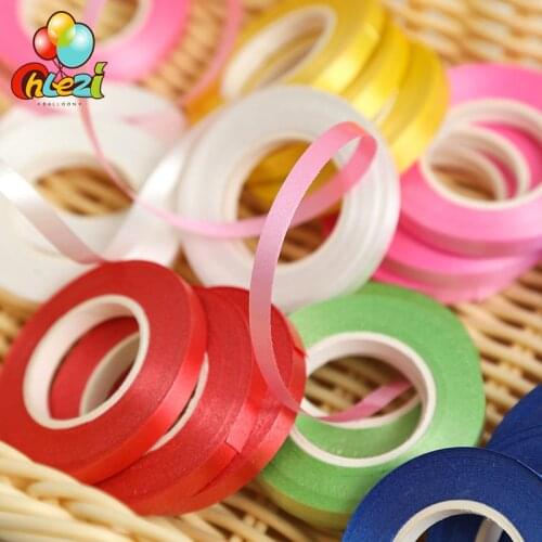 7 Pcs/lot balloon Ribbons Foil latex Helium balloon accessories Birthday Wedding decoration Party supplies 10 meters wholesale