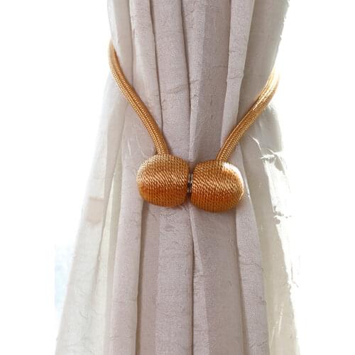 Magnetic Ball Curtain Tiebacks Tie Rope Accessory Rods Accessoires Backs Holdbacks Buckle Clips Hook Holder curtain accessories