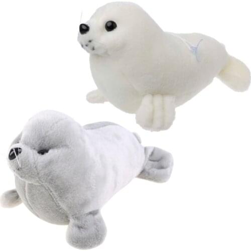 HUYU Cute Marine Animals Seal Toys Kawaii Plush Toys Simulation Seals Doll